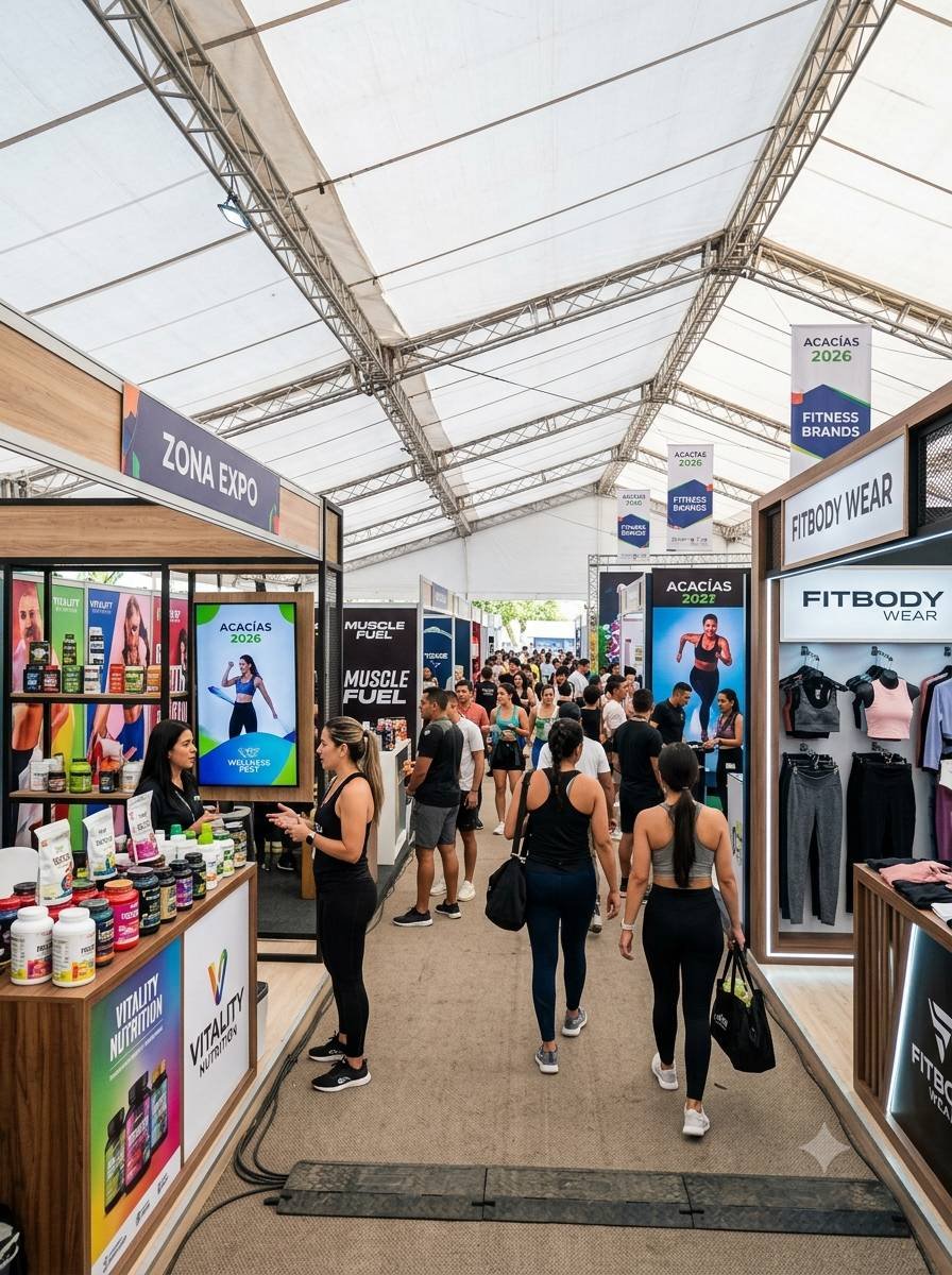 Zona expo con marcas